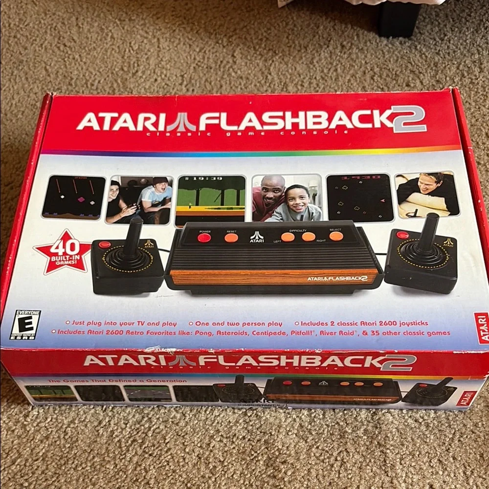 Atari Flashback 2 Classic Game Console - Black and Brown